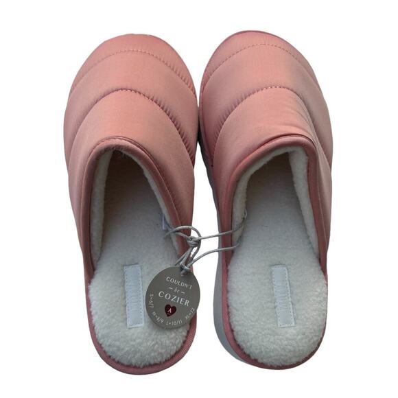 NWT Anthropologie Maeve Puffy Platform Slippers Size L 10-11 Rose Pink Comfy - Picture 4 of 6